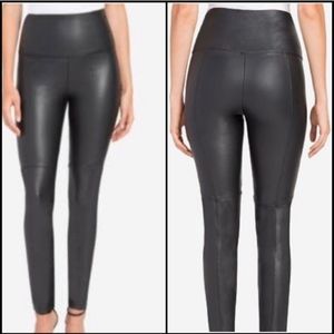 Lysse Vegan Leather Leggings - black, size small